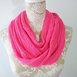 Aeropastale Knit Infinity Scarf Hot Pink